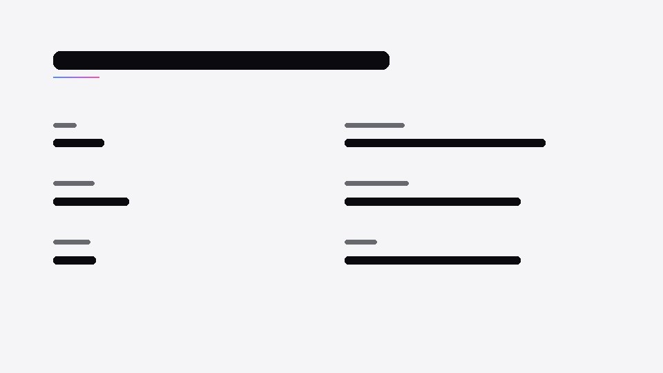 Spec sheet