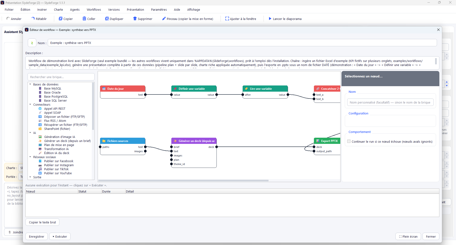 Workflow editor
